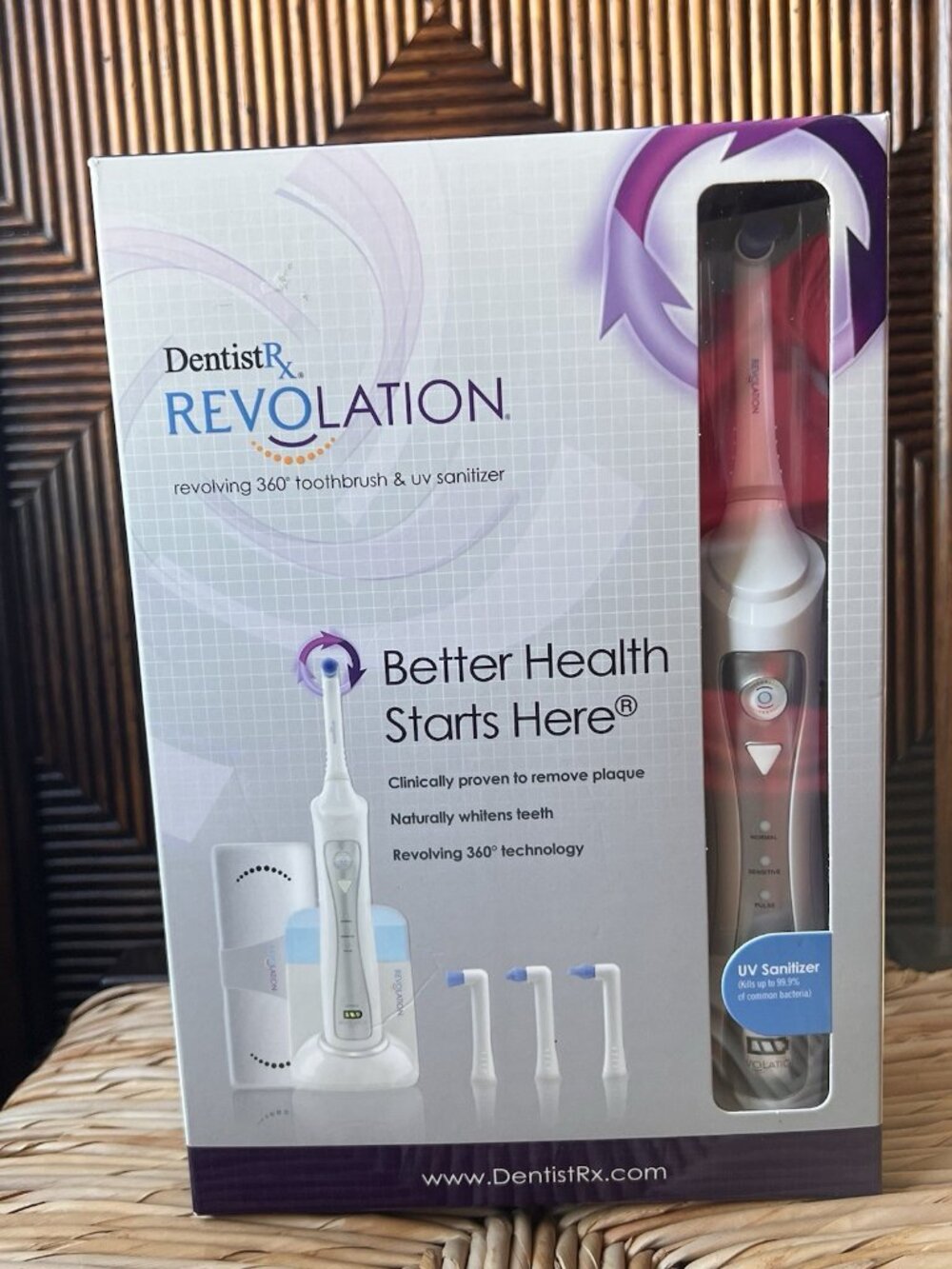 Revolation Revolving 360° Power Toothbrush and UV Sanitizer Dentist New DRX